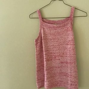 LOFT NWT PINK KNIT TOP SIZE M